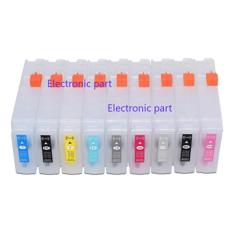 1set empty Refillable ink cartridges for surecolor P600 ARC chip T7601-T7609