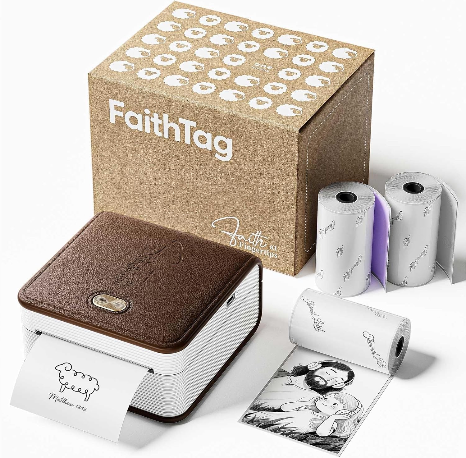 FaithTag Bible Study Journaling Supplies,Pocket Thermal Sticker Printer lot
