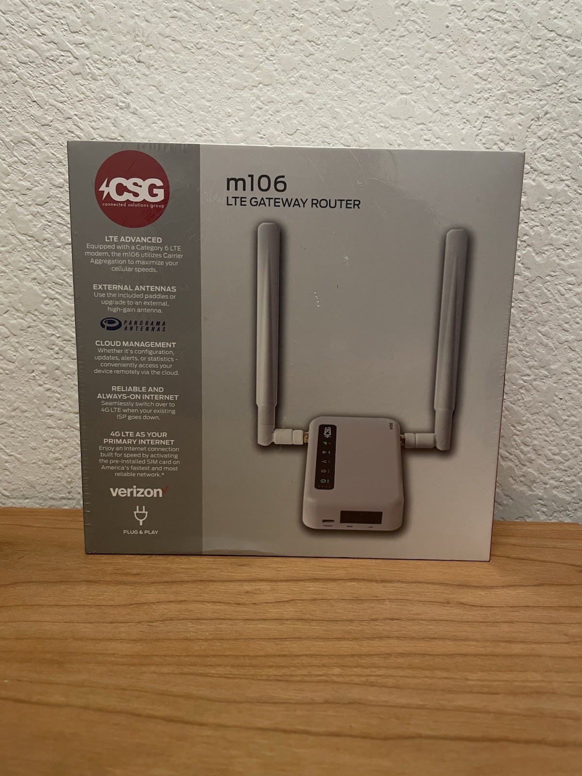NEW CSG m106 LTE Gateway Router (Hotspot, Wireless Router) NOS Factory Sealed