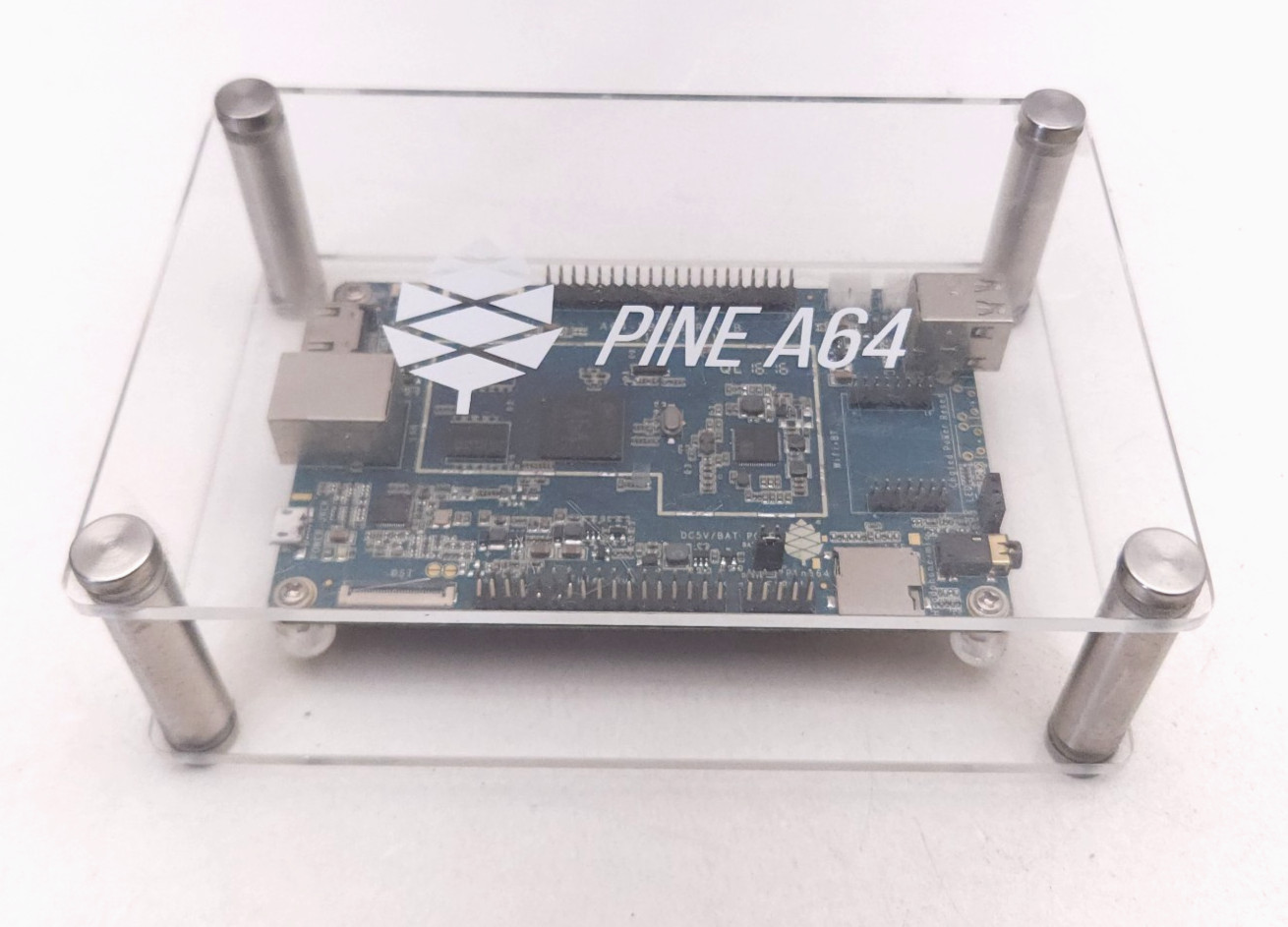 Untested PINE A64-DB-2G-Rev B 2GB RAM Quad Core Computer with Case