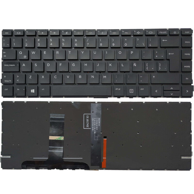 NEW Latin Spanish keyboard FOR HP ProBook 445 440 G8 440 G9 440 G10 Black