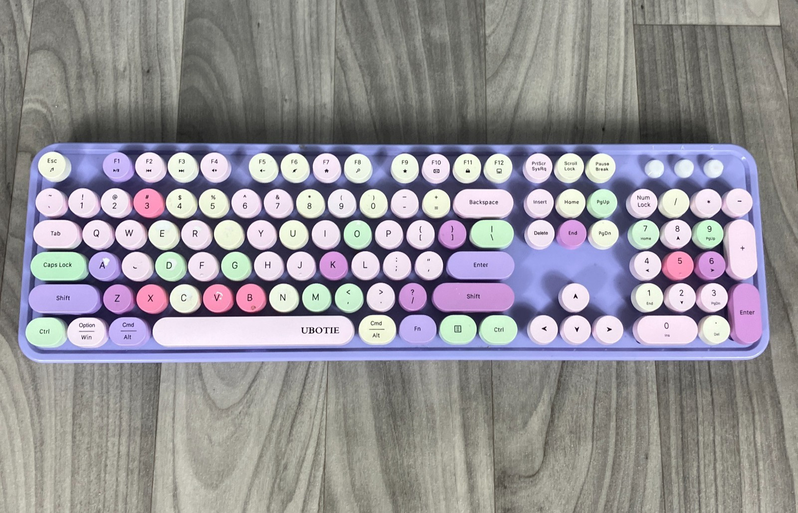 UBOTIE Sweet Portable Bluetooth Colorful Computer Wireless Keyboard Pastels R