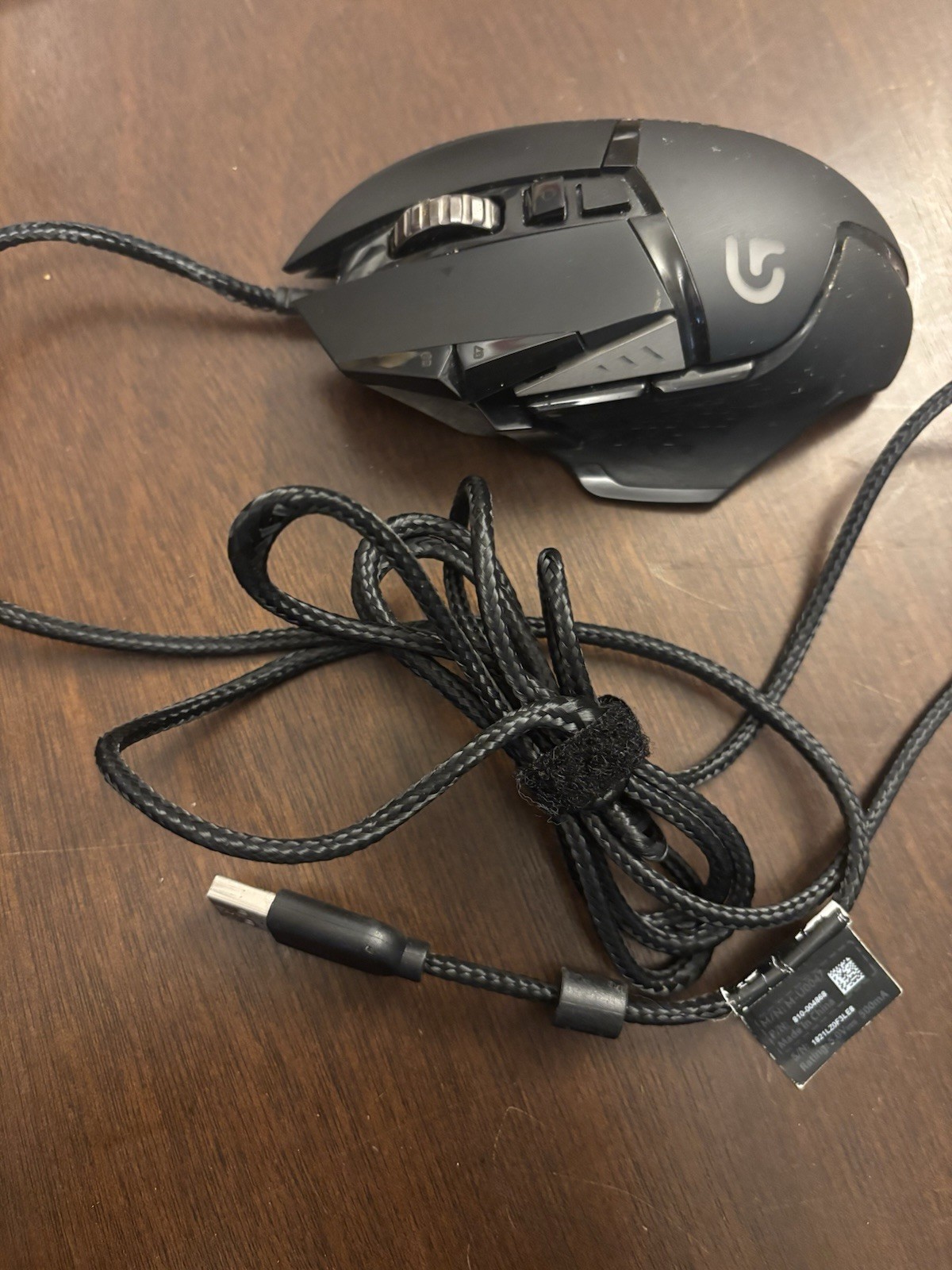 Logitech 6502 Wired PC Gaming Mouse Black Tested Working Good Condition