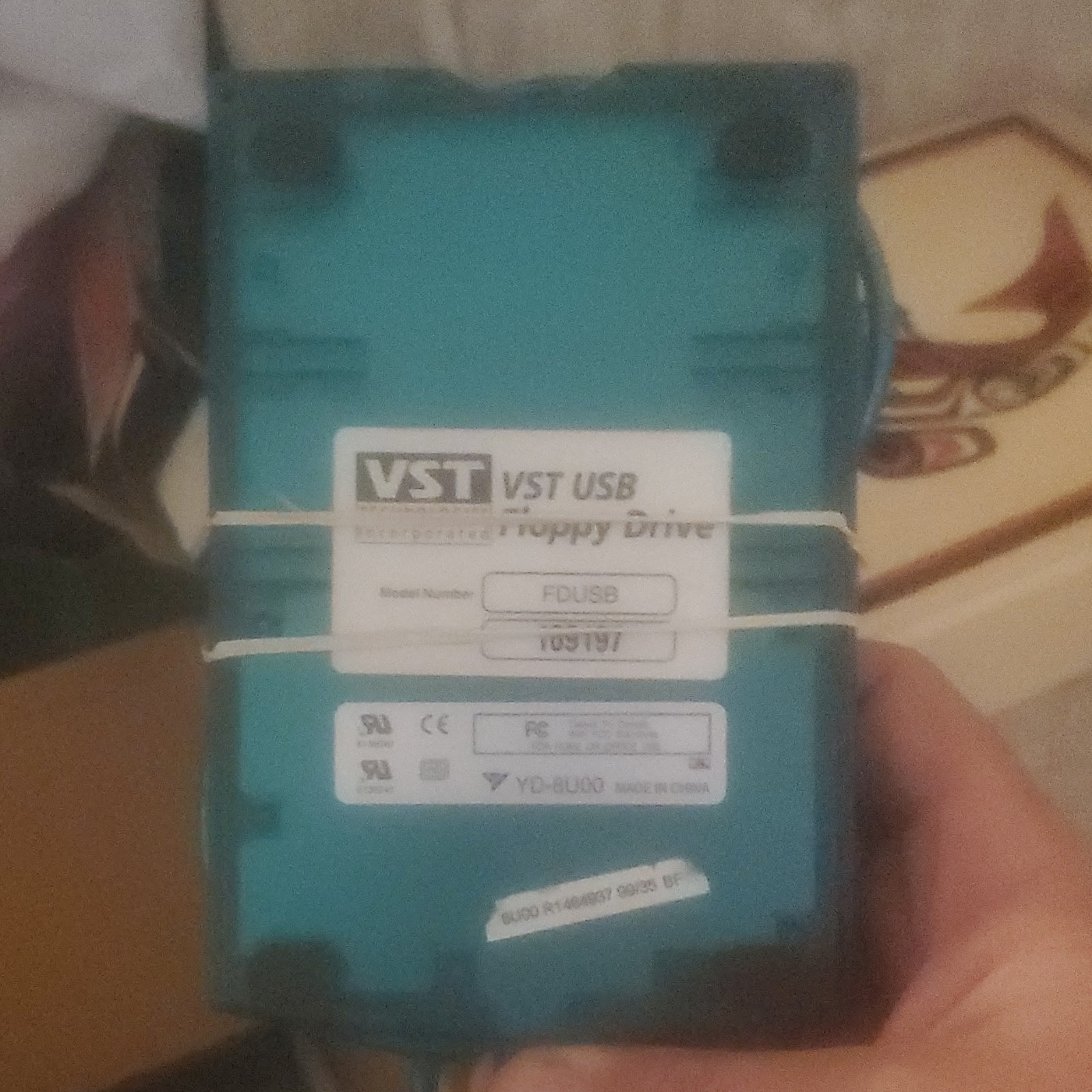VST USB External Floppy Drive FDUSB YD-8U80 Blue External Drive A3