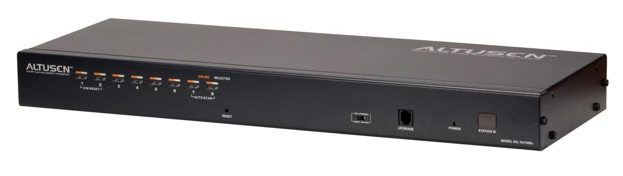 Aten KH1508A-AX-G 110828 8 Port RJ45 KVM Switch PS/2, USB, SUN USB Server Da ~E~