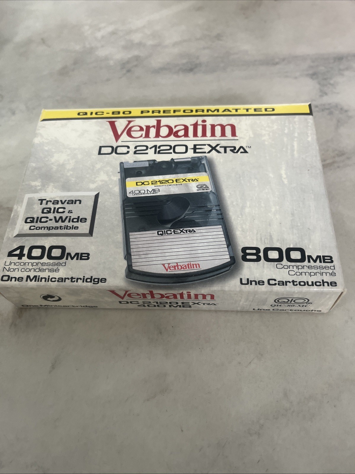 1 Verbatim DC 2120 Extra QIC-80 Preformatted