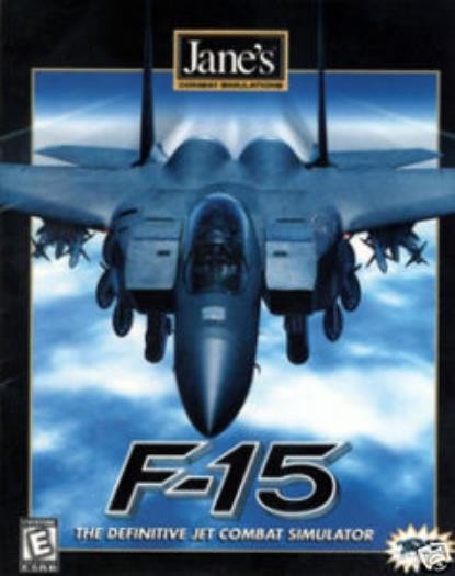 Jane's F-15 PC CD pilot military jet Strike Eagle combat bomb combat sim game