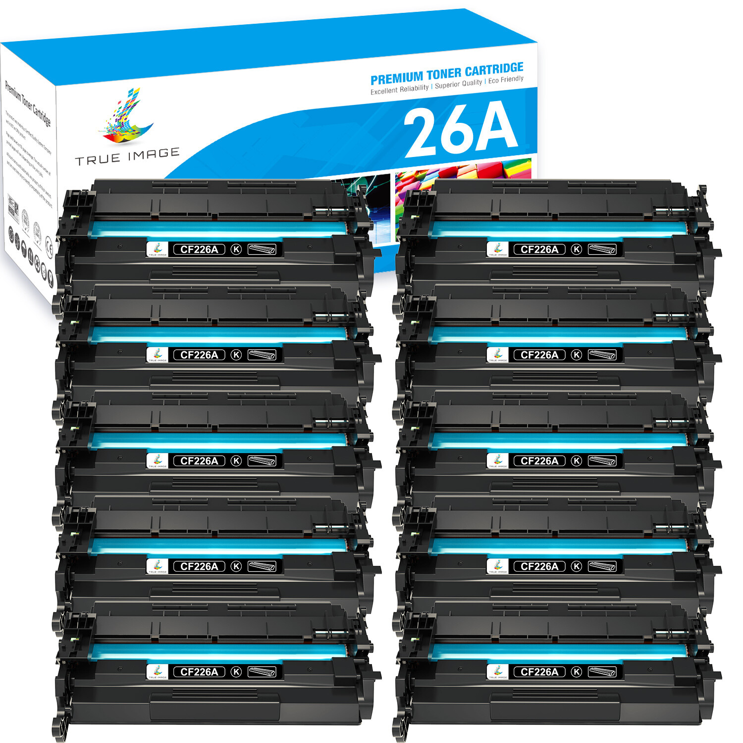 10PK CF226A 26A Toner Cartridge for HP LaserJet Pro M402d M402dn M402dw M402n