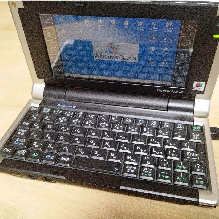DoCoMo sigmarion III Windows CE .NET Vintage PDA Handheld PC w/ AC Adapter 