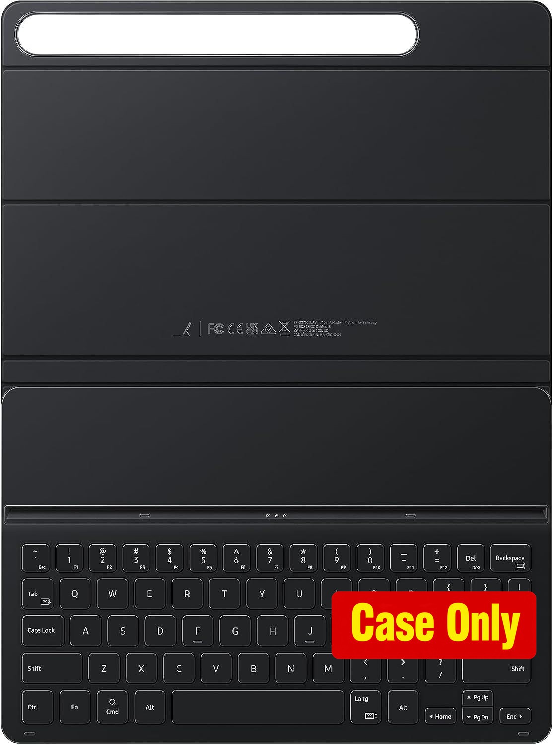 Slim Case for Tab S9 FE, Lightweight, Magnetic Back, Black