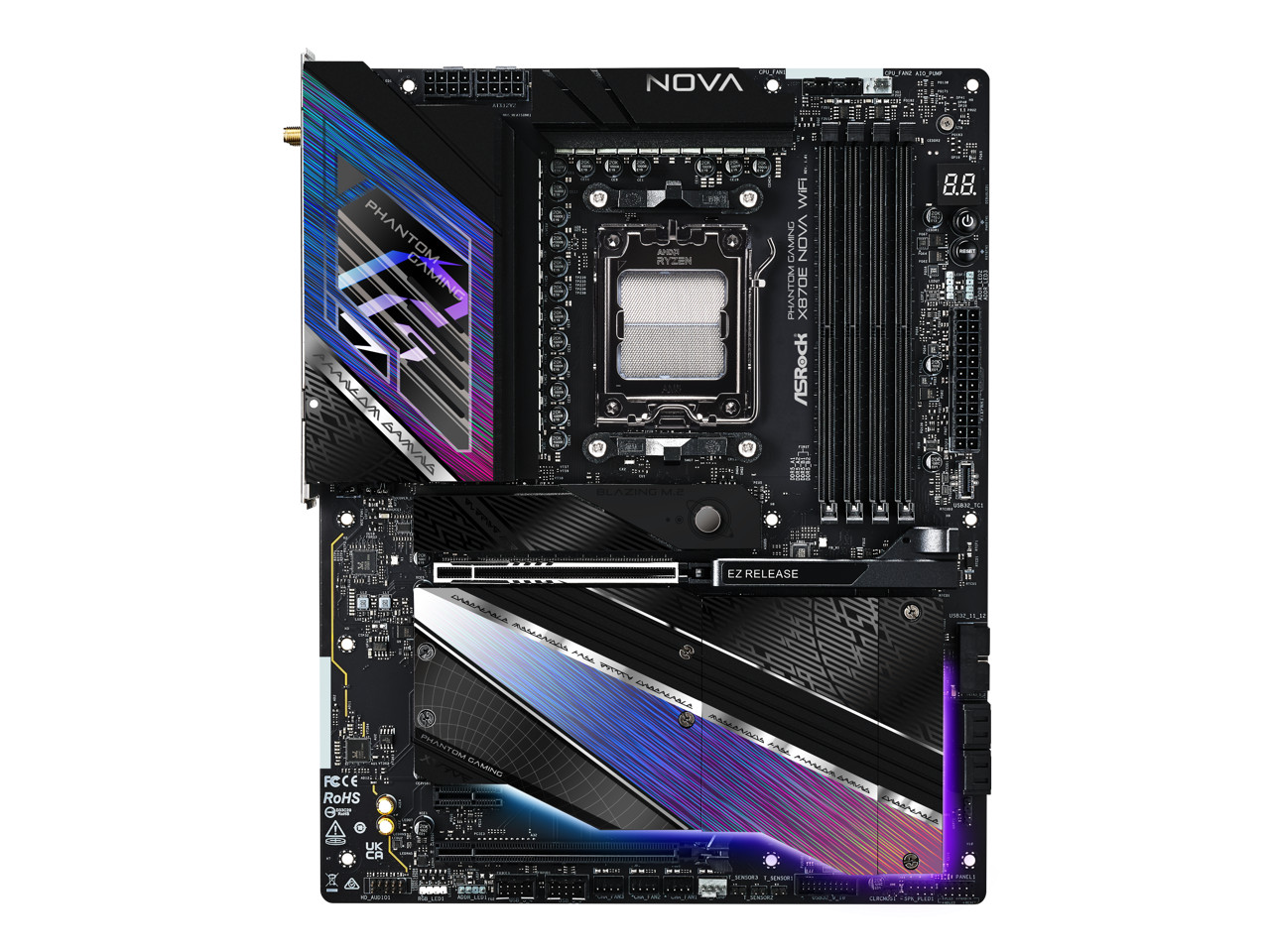 X870E NOVA WIFI AM5 AMD X870E ATX Motherboard ASRock