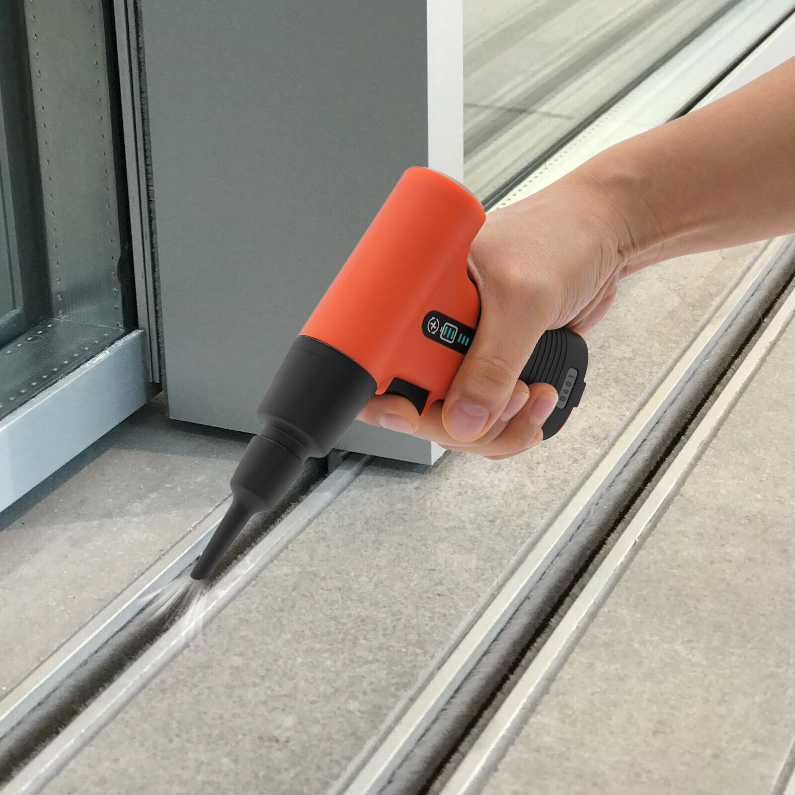 2-in-1 Cordless Air Duster & Mini Vacuum 13000 RPM 150W Model 0601 Orange