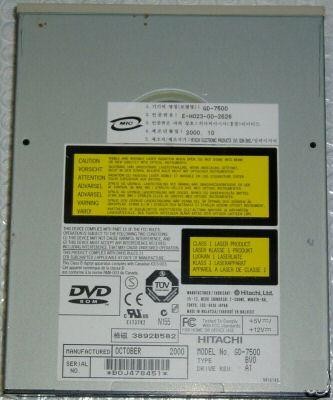 Hitachi GD-7500 DVD-ROM 12X40 IDE internal drive