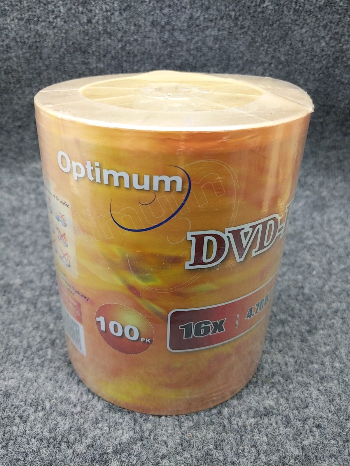 Optimum DVD-R  Disc Printable 4.7 GB 16x Spindle Color 100/Pack