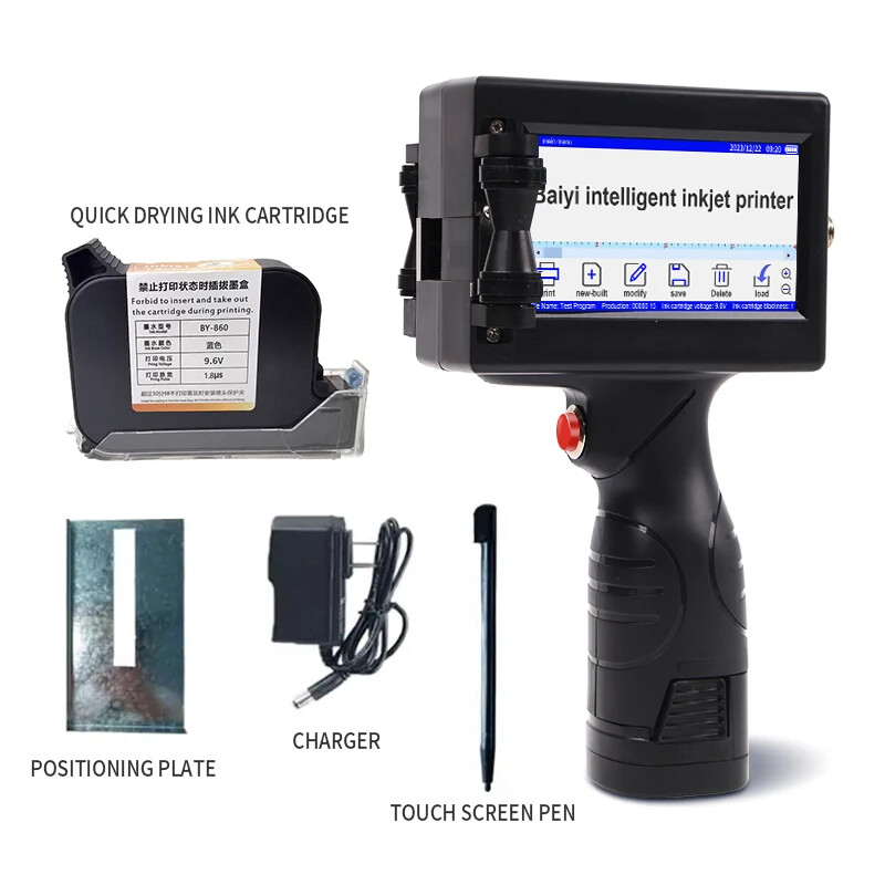 M6 Handheld Inkjet Printer for Packaging Date Qr Code Printing