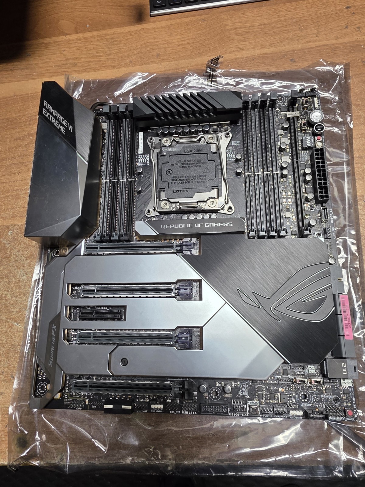 ASUS ROG RAMPAGE VI EXTREME Intel LGA 2066 Extended ATX Motherboard