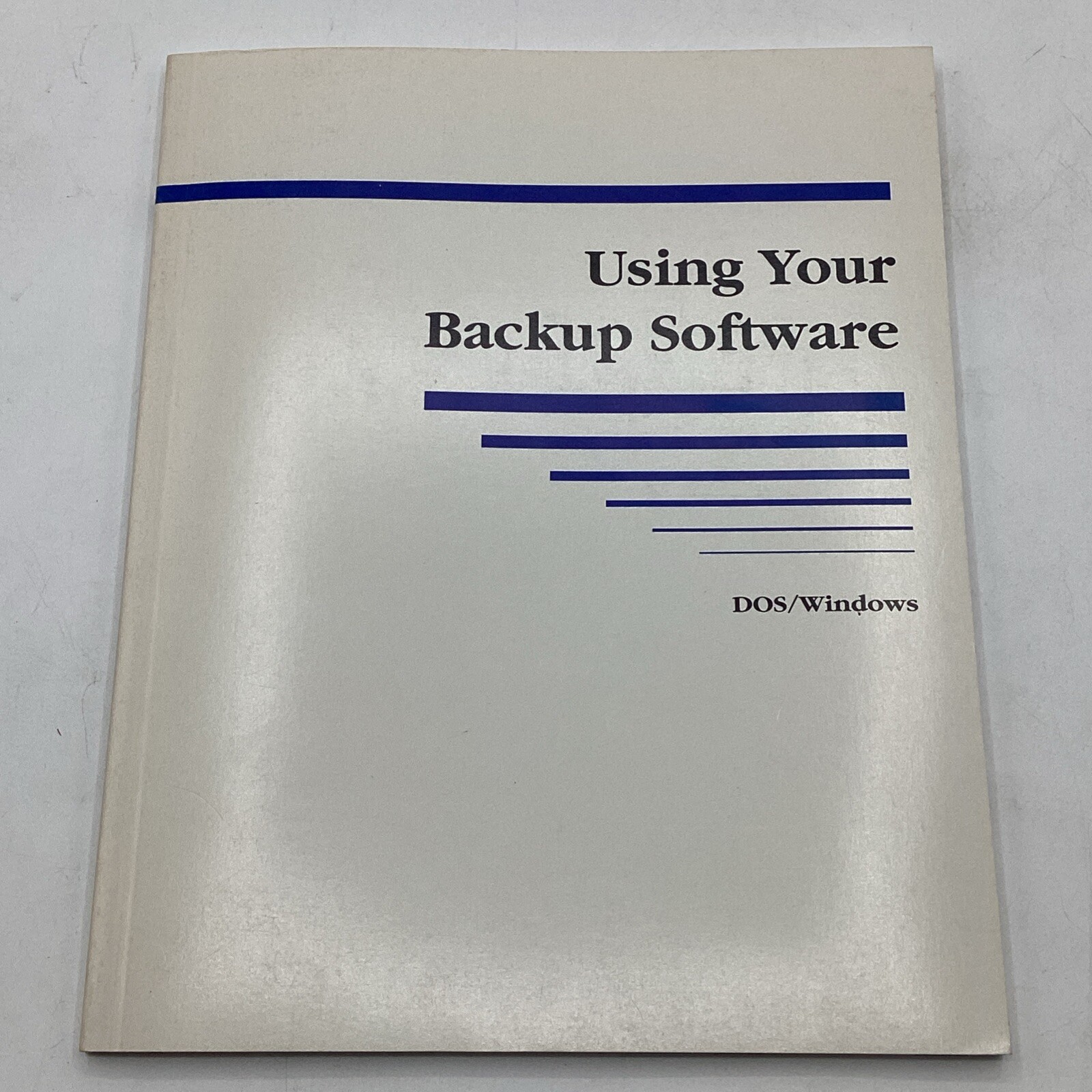 1995 Arcada Software Using Your Backup Software For DOS/Windows Booklet