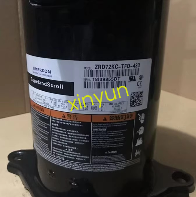 1PCS EMERSON Copeland compressor ZRD72KC-TFD-433 new via FedEx or DHL