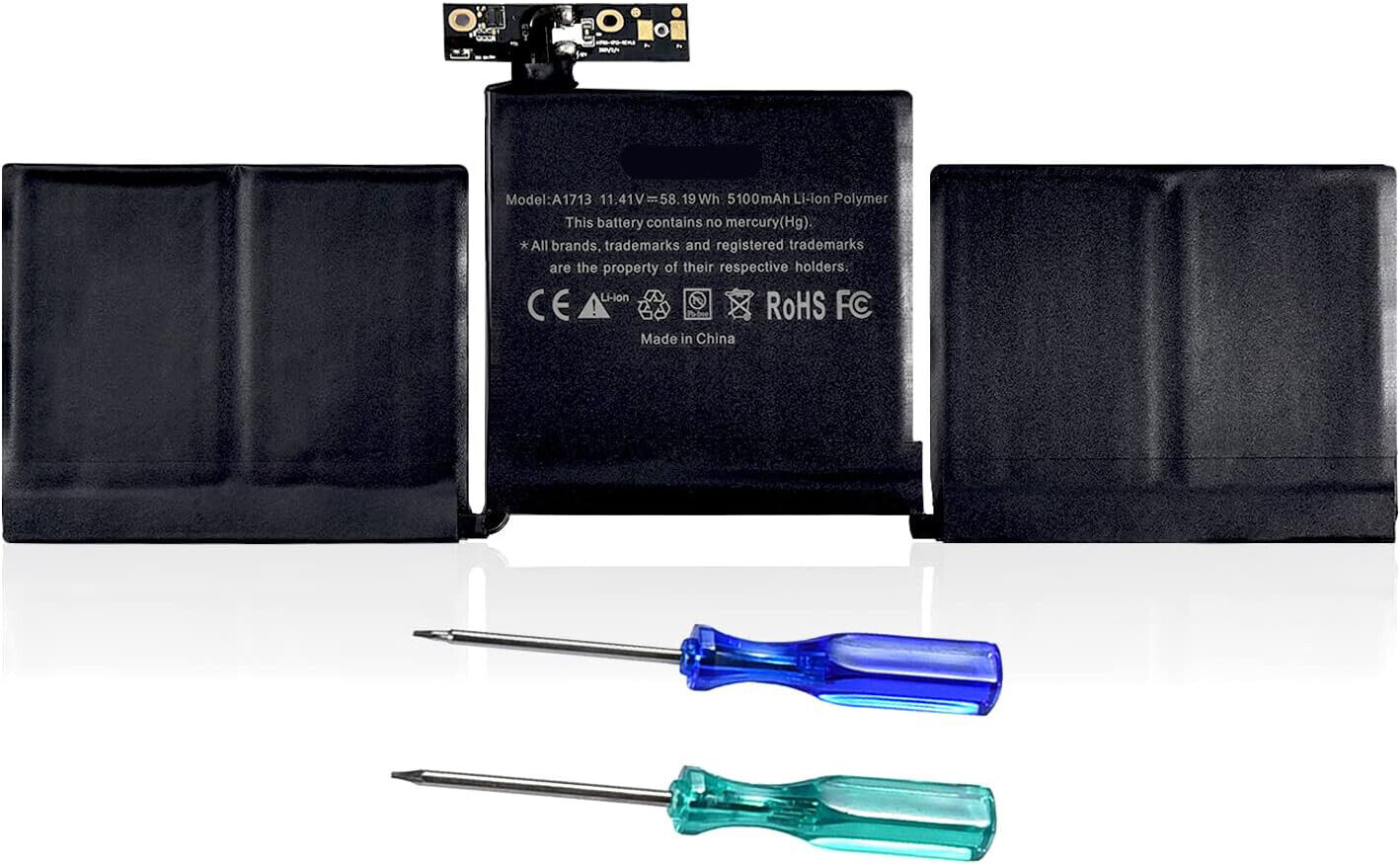 A2171 Replacement Laptop Battery is Compatible with MacBook Pro 13 inch A1708