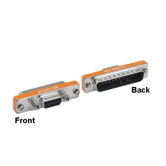 10PCS DB25 Male to DB9 Female AT Modem Mini Adapter Low Profile Shielded RS-232