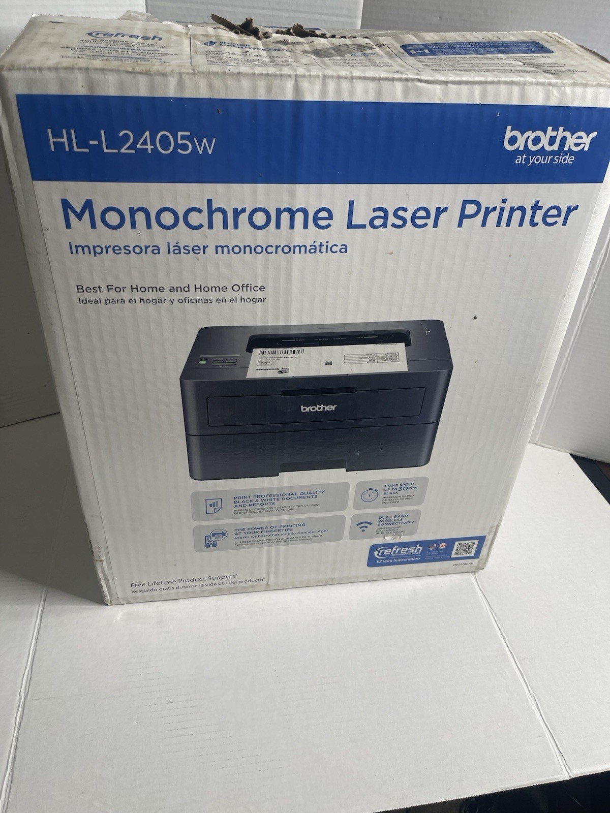 Brother HL-L2405W Wireless Monochrome Laser Printer Black