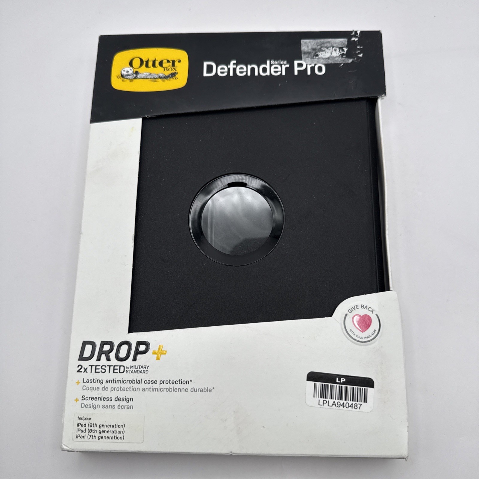 OtterBox iPad 9th/8th/7th generation Defender Series Pro Case - Black