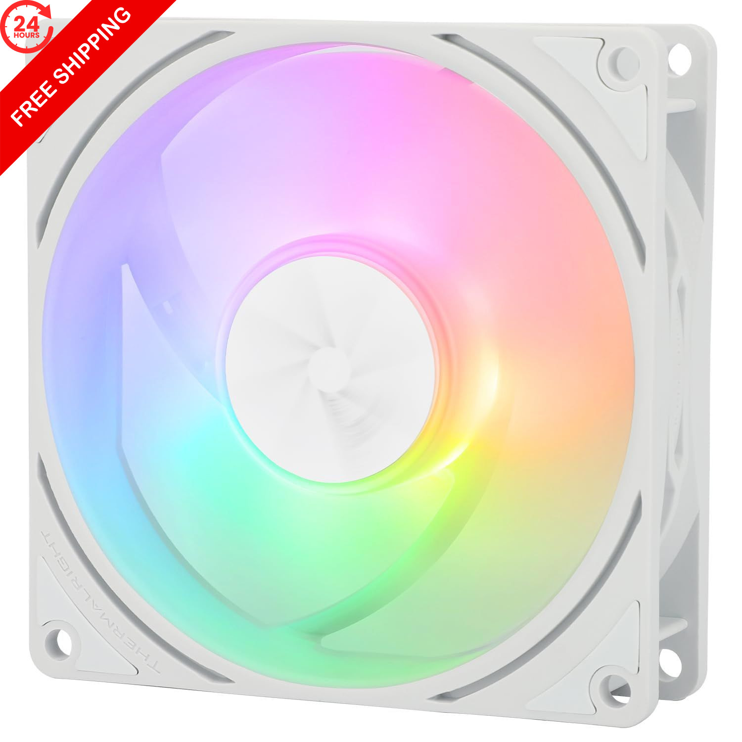 Thermalright TL-P9W-S CPU Fan, Computer Case ARGB Fan Quiet 4PIN PWM