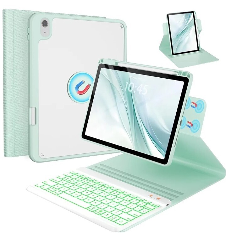 BLUTLOTUS Keyboard Case for iPad 10th Generation 10.9 inch 2022, 360° Rotatable