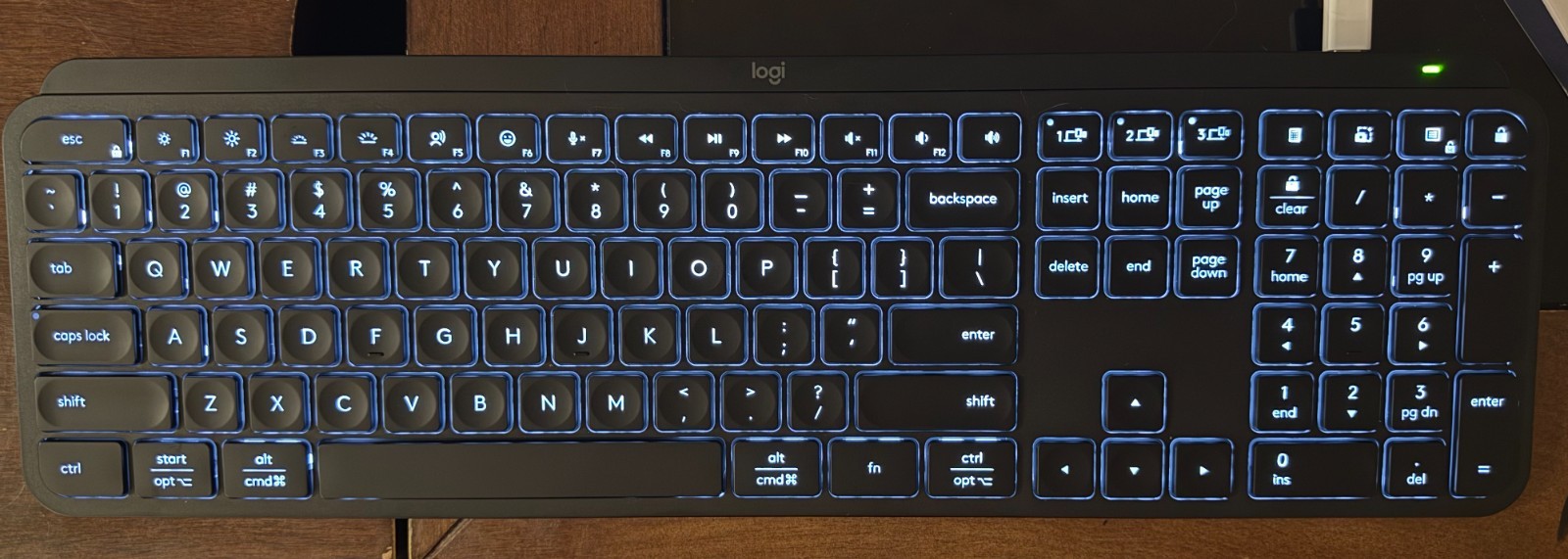 Logitech MX Keys Wireless Illuminated Keyboard – Excellent Condition