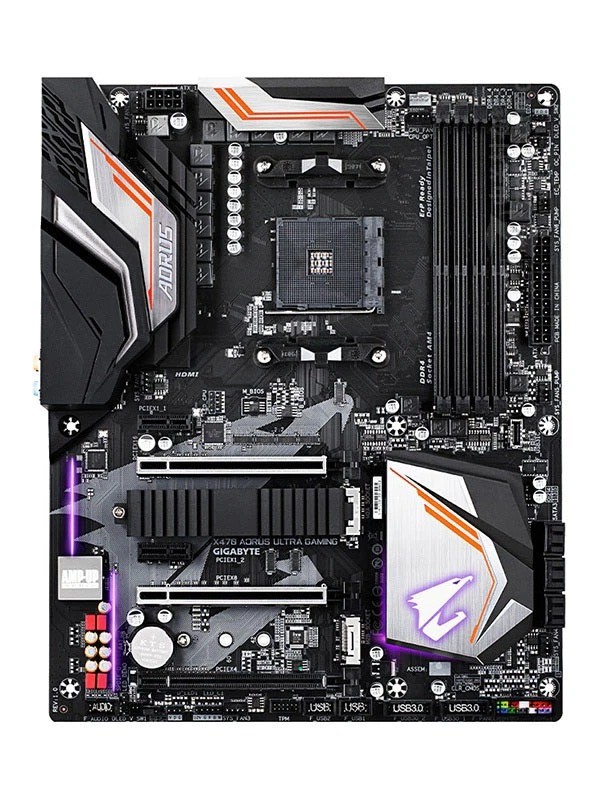 For Gigabyte X470 AORUS ULTRA GAMING Motherboard DDR4 PCI-E3.0 2×M.2 6×SATAIII