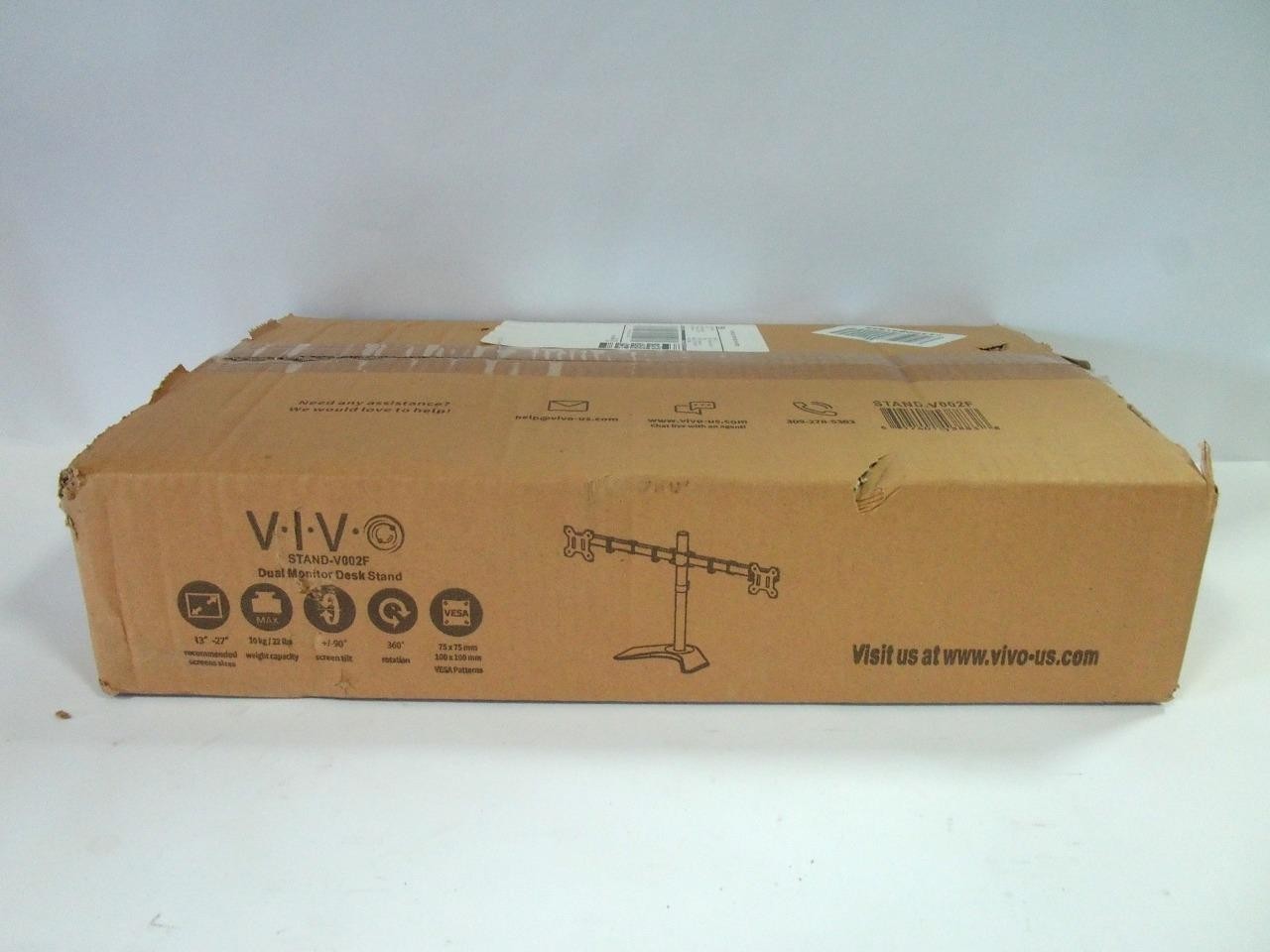 *New* VIVO STAND-V002F Dual Monitor Desk Stand 360° Degree