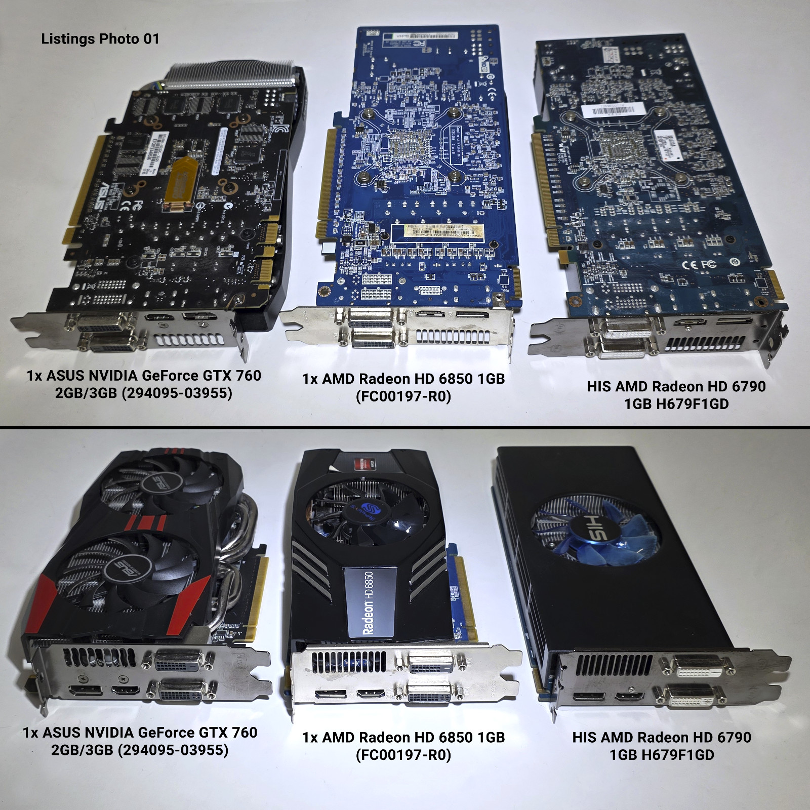 Vintage PC Gaming GPU Mixed Lot - 10x Untested Cards EVGA GTX 670 760 RIVA TNT