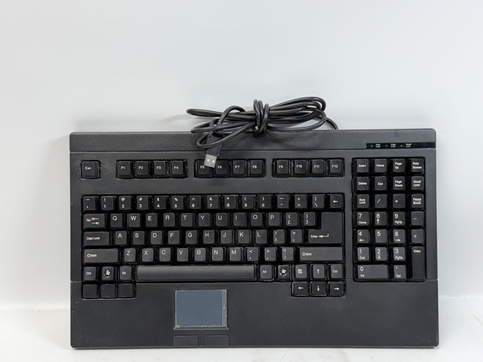 Adesso ACK-730UB Full-Size USB Keyboard with Touchpad Compact Black