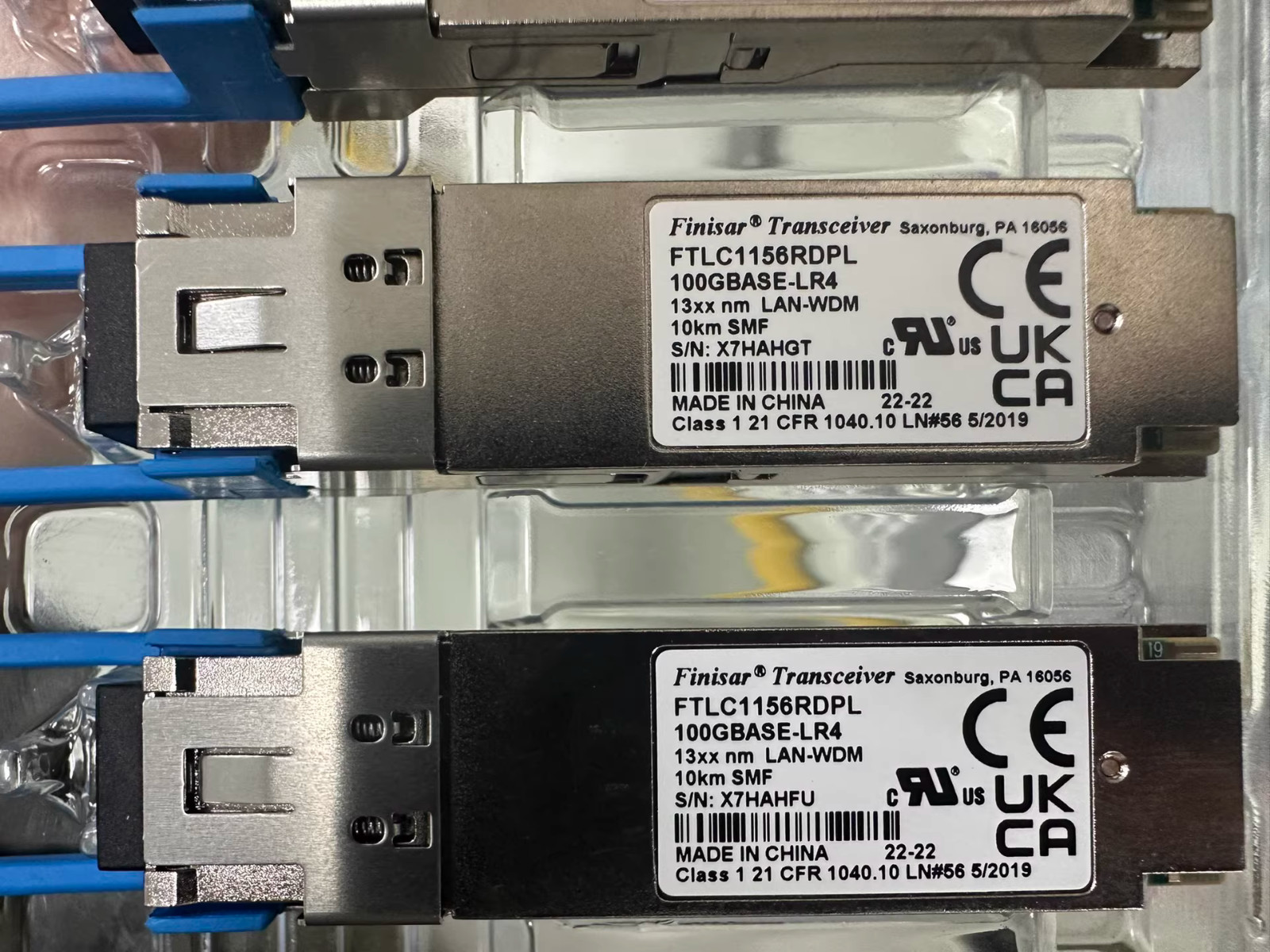 1PC Finisar FTLC1156RDPL 100GBASE-LR4 QSFP28 LR4 10km Optical Transceiver Module