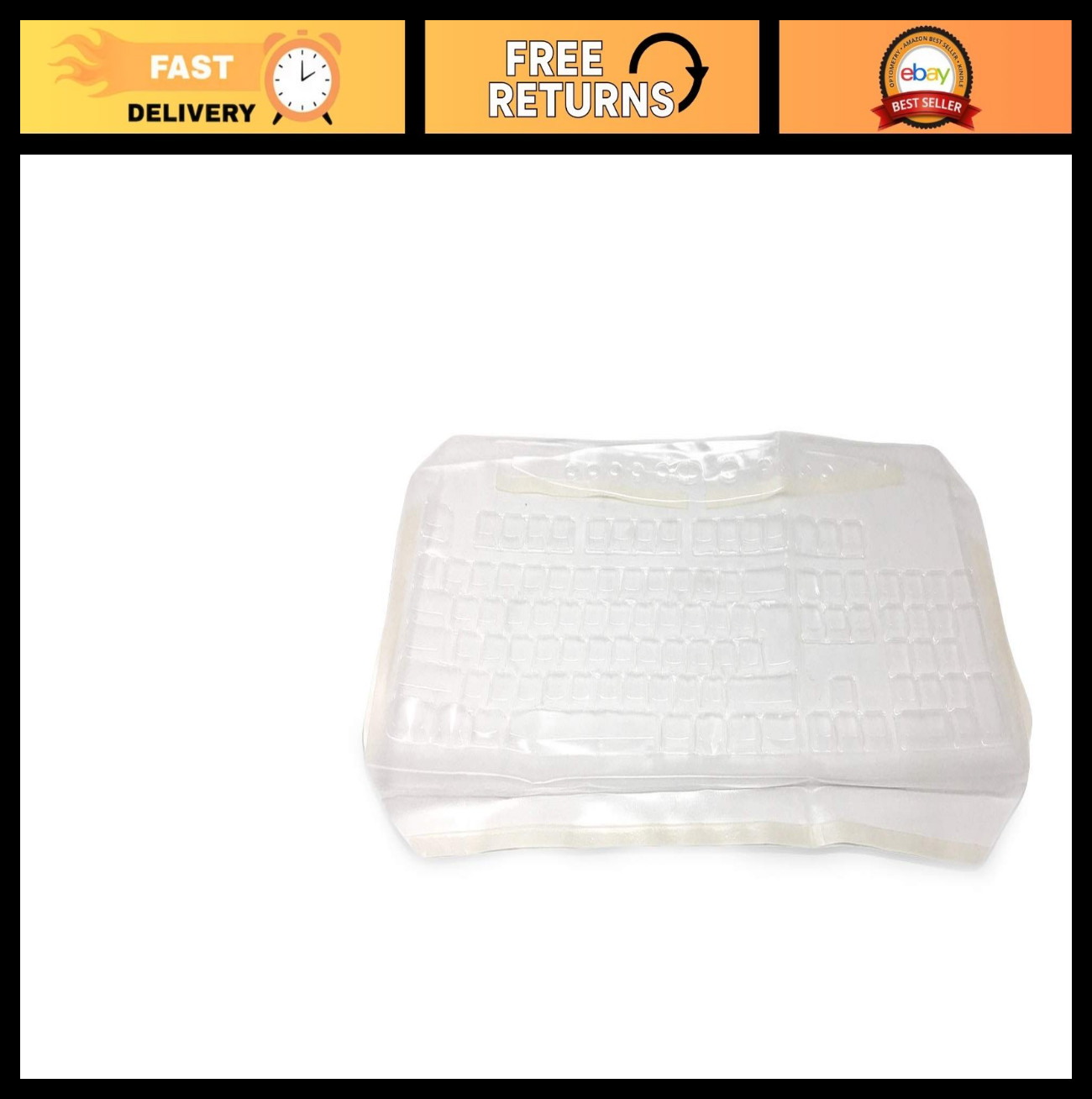 Universal Keyboard Cover for Dell KB522 - Durable, Dustproof & Easy to Clean