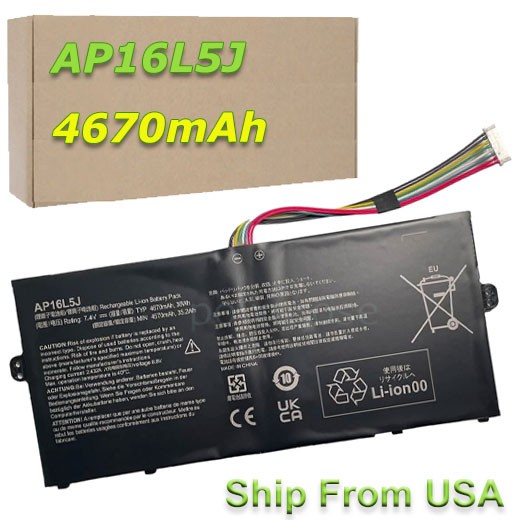AP16L5J Battery for Acer Swift 3 SW312-31 5 Pro SF514-52TP TravelMate X5 Series