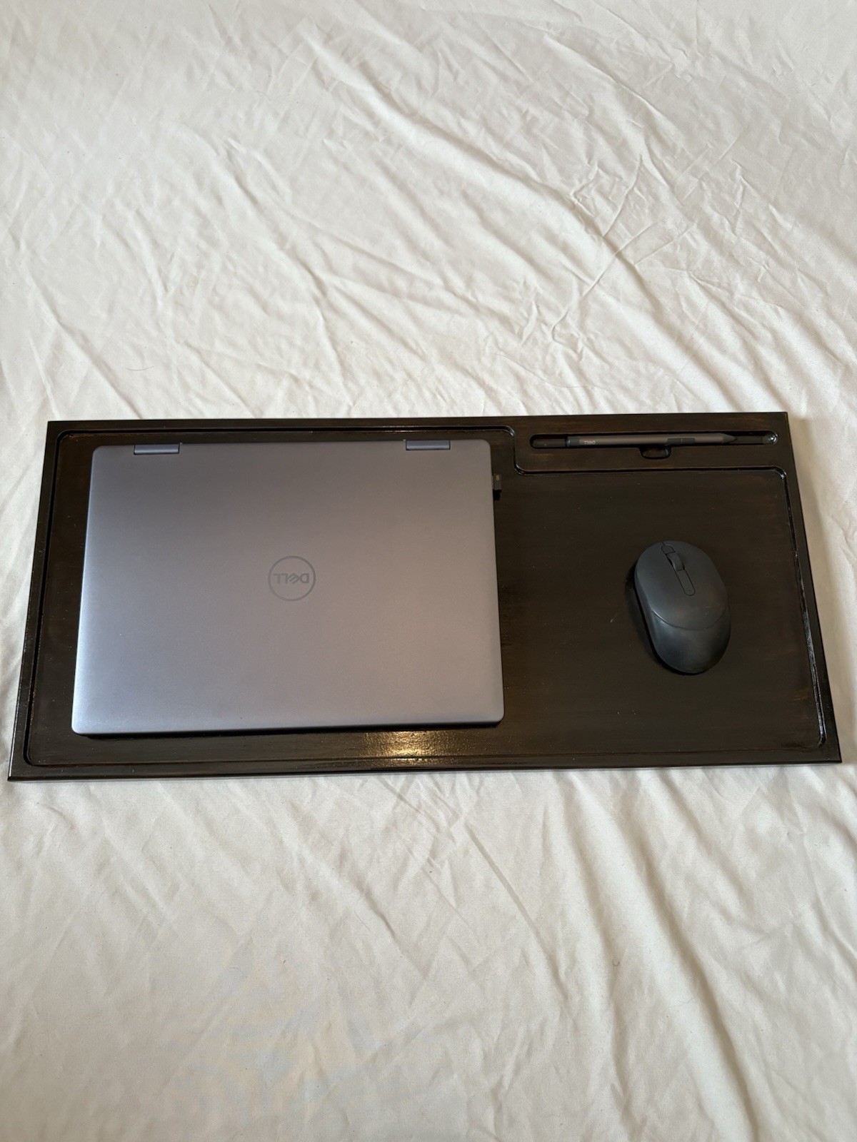 Wooden Laptop Board With Stylus Pen Holder Portable Lapdesk Made In The USA