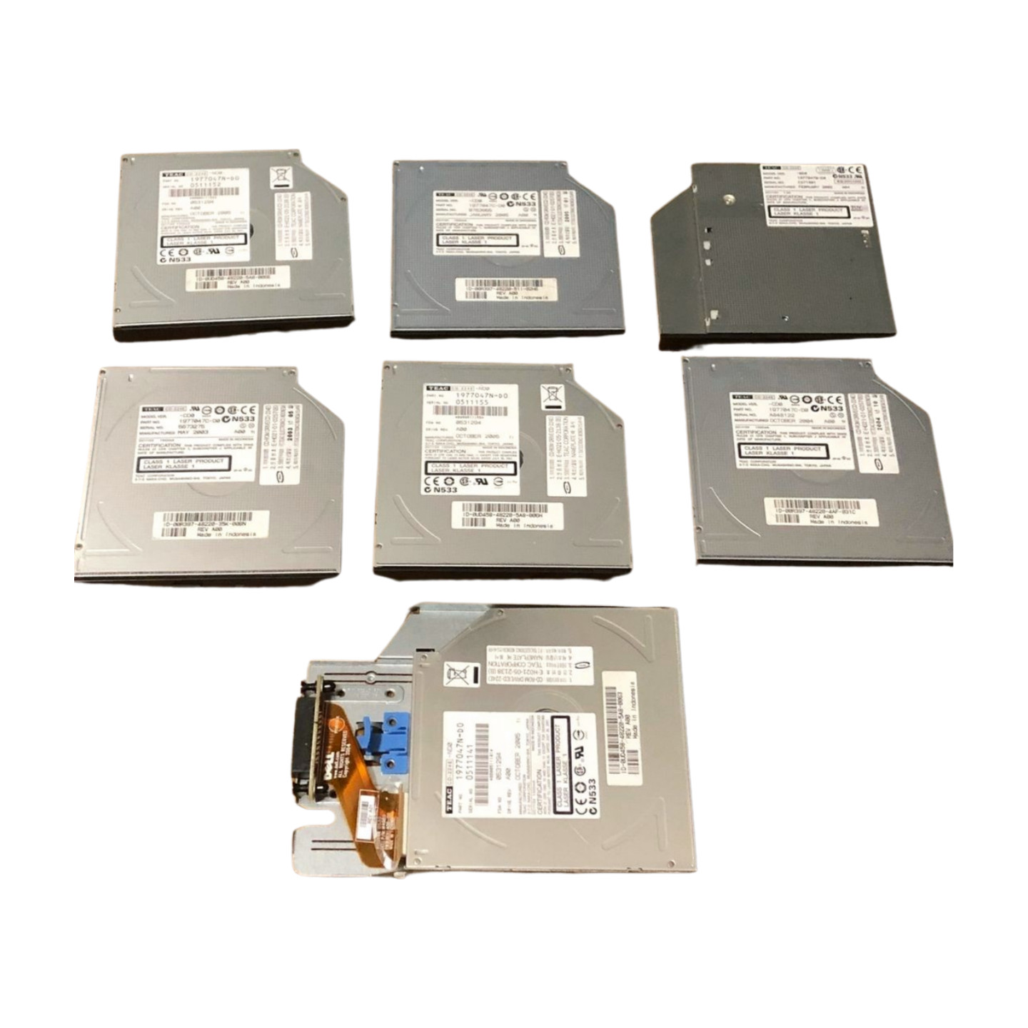 Lot Of 7 Teac CD-224E IDE CD-ROM DRIVE 1977047C-D0