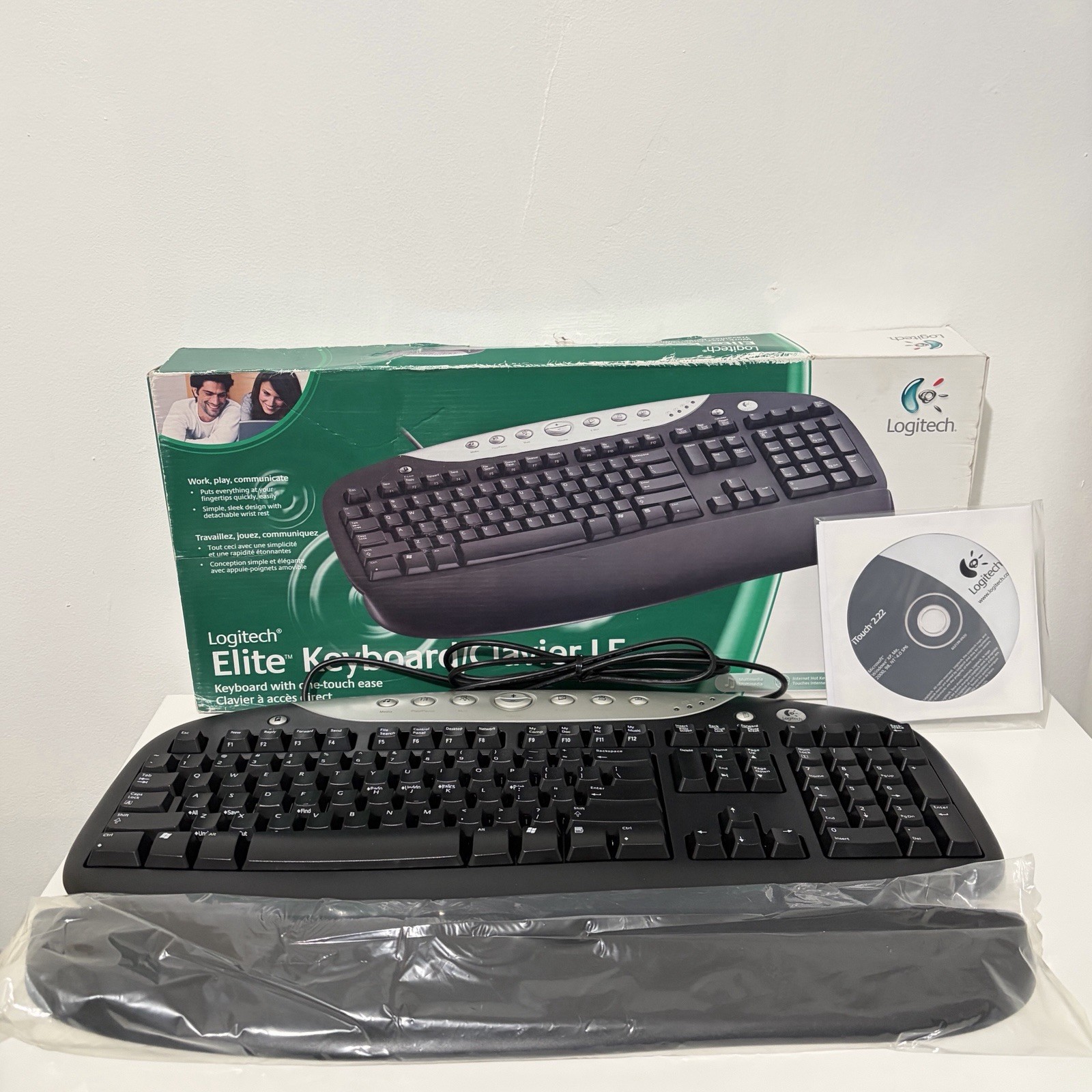 Logitech Elite Keyboard LE Black Silver Wired PS/2 Multimedia 967487-0403