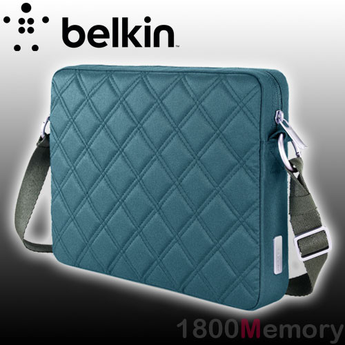 Belkin Crossroads Quilted Sleeve Carry Bag Blue Case for 10.2" Laptop Notebook
