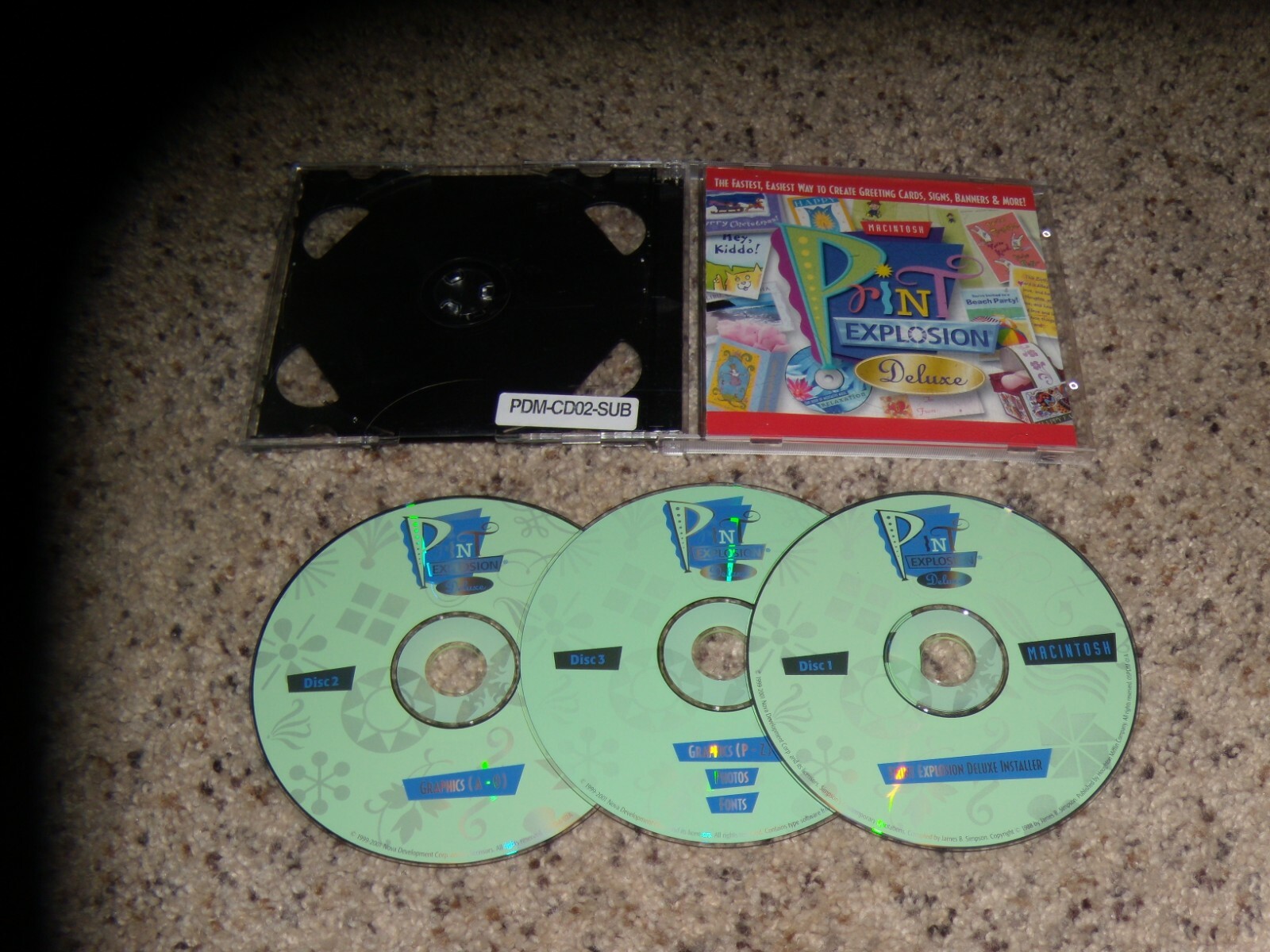 Print Explosion Deluxe (Macintosh, 2001) Program