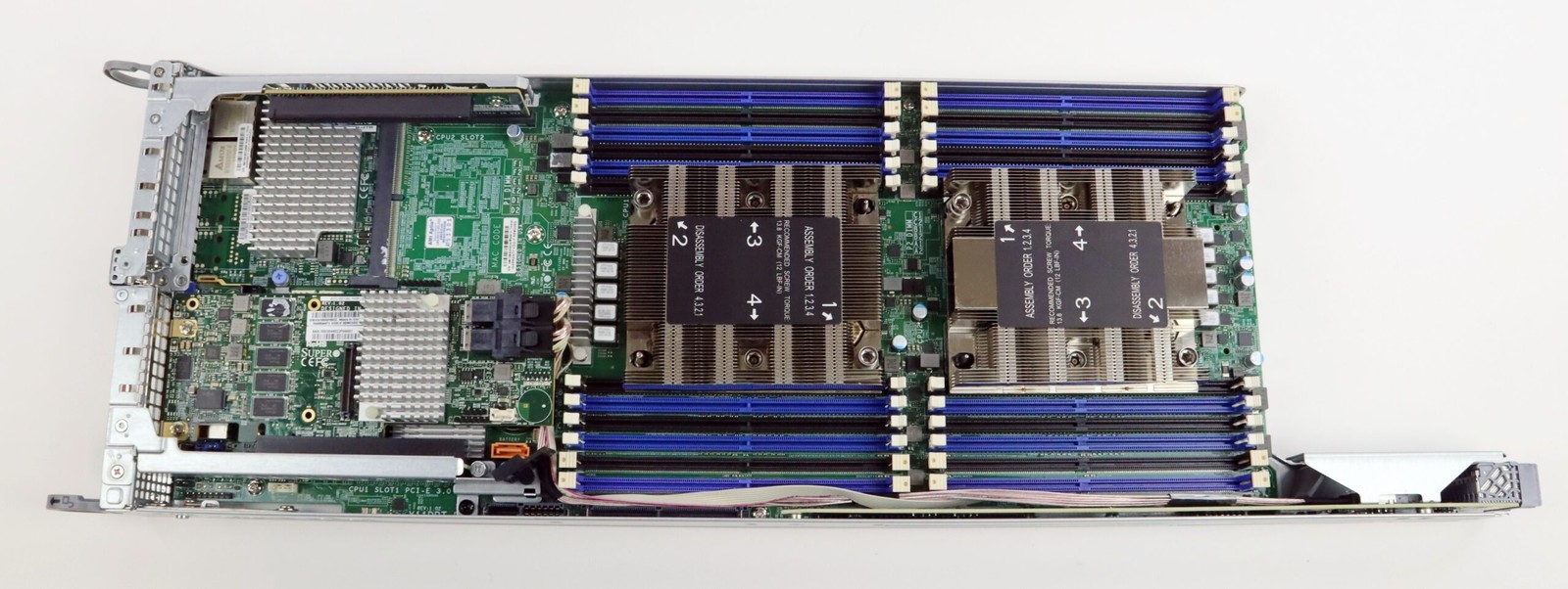 Supermicro X11DPT-B Dual Xeon Gold 6146 System Board Server Node w/ RAID Card
