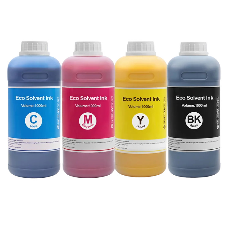 4 Color Eco Solvent Ink for Epson DX5 DX7 XP600 TX800 Inkjet Printer