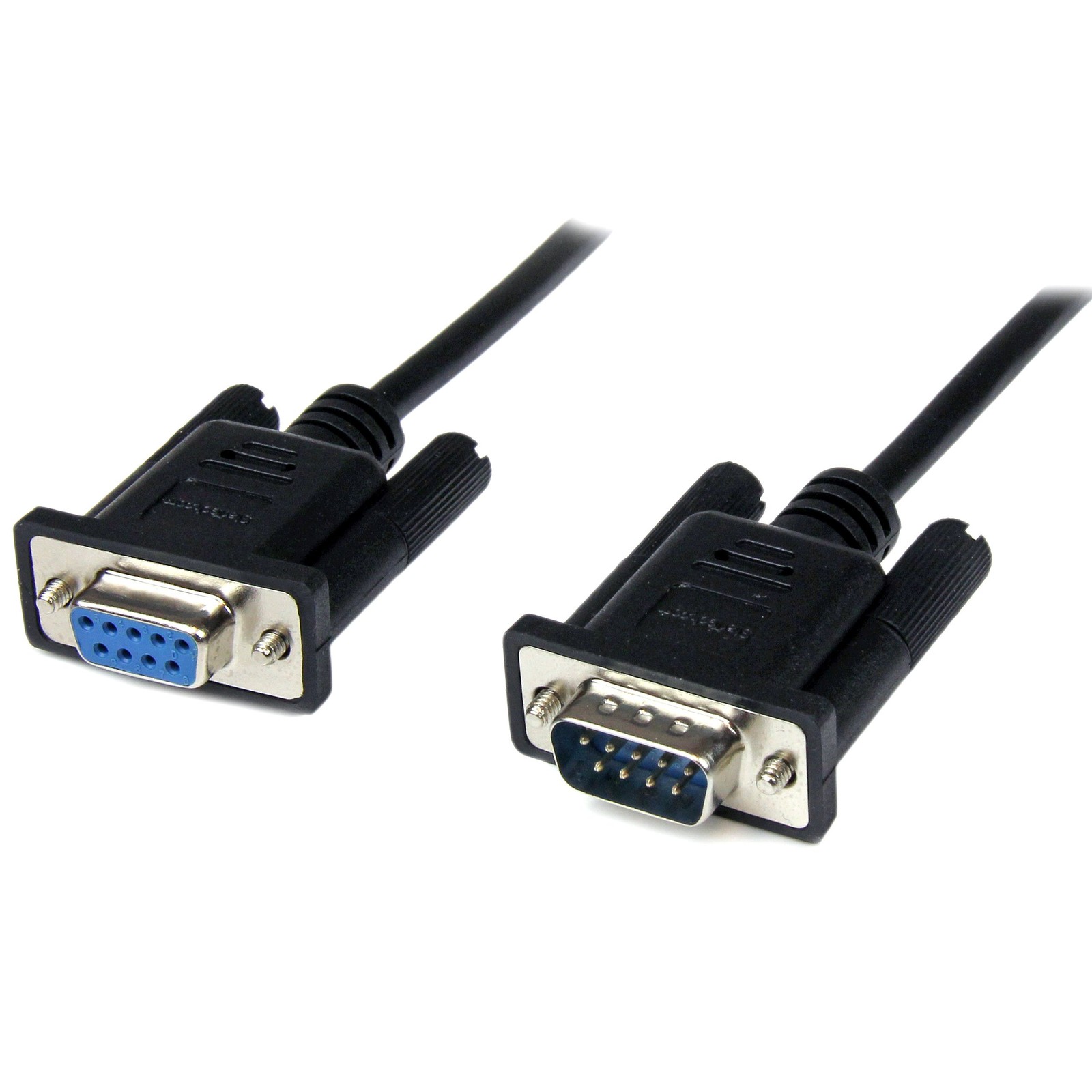 StarTech.com 2m Black DB9 RS232 Serial Null Modem Cable F/M - DB9 Male to Female