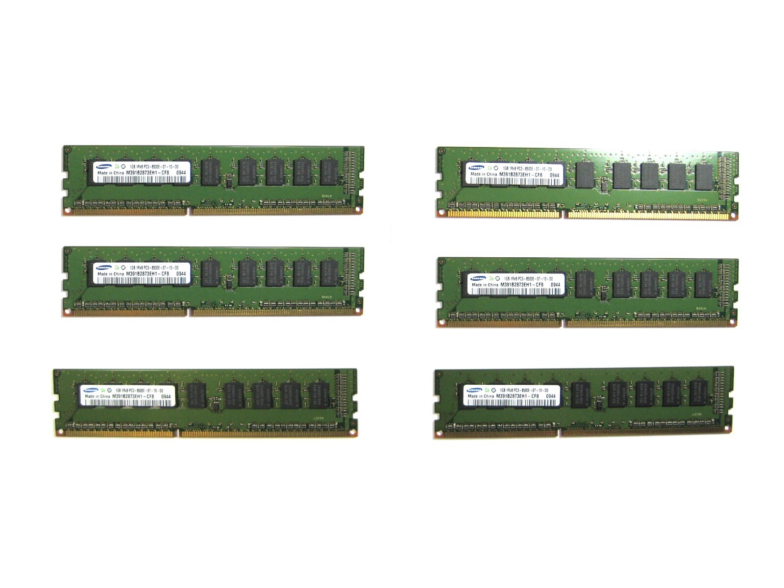 6GB (6 x 1GB) PC 8500E 1066 MHz ECC ram for server 2009 Mac Pro Samsung