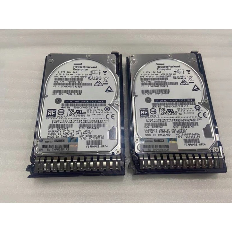 1PC 872481-B21 872738-001 For HPE 1.8TB SAS 10K 12Gb/s 2.5" SC 512E Hard Drive