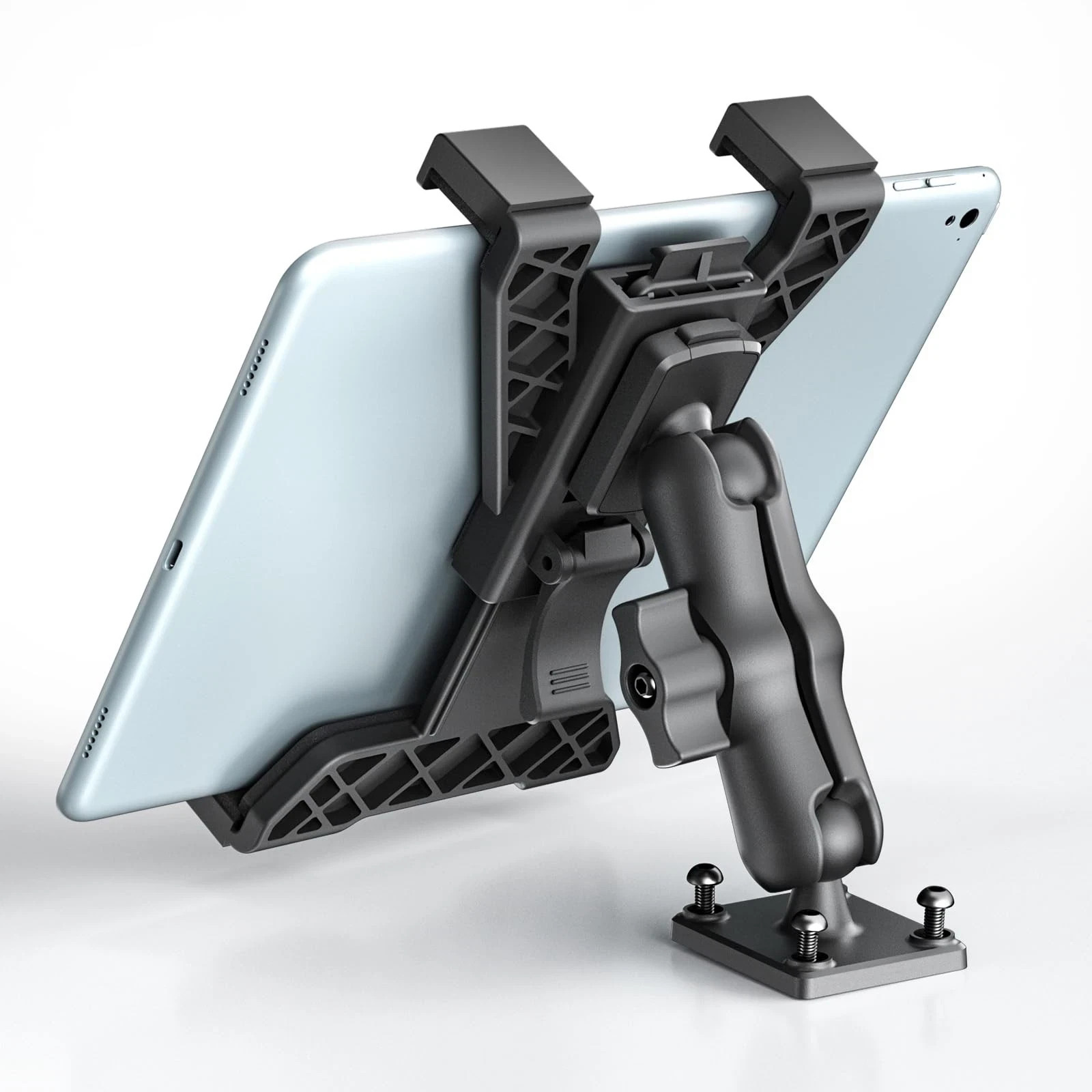 OHLPRO Heavy Duty Drill Base Tablet Holder Car Mount, iPad Mount for Truck Compa