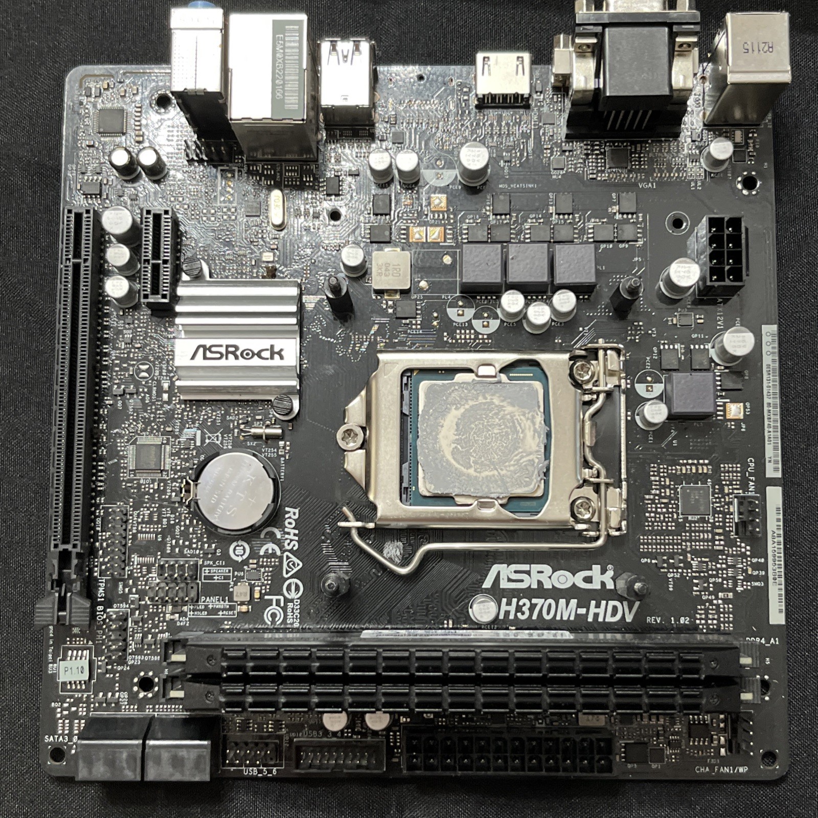 ASRock H370M-HDV MicroATX LGA1151 Intel Core i7-8700 Viper DDR4 32GB (As Is)
