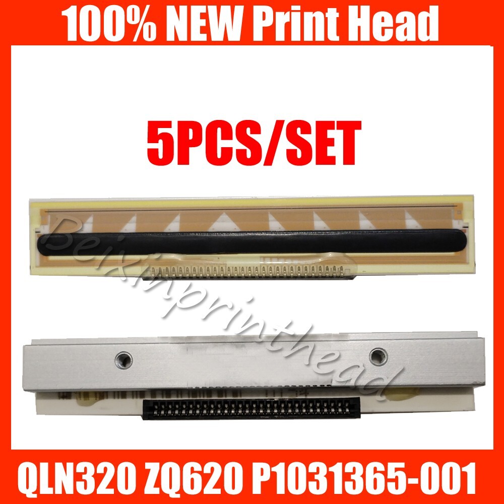 5pcs 203DPI Thermal Printhead For Zebra QLN320 ZQ620 Mobile Printer P1031365-001