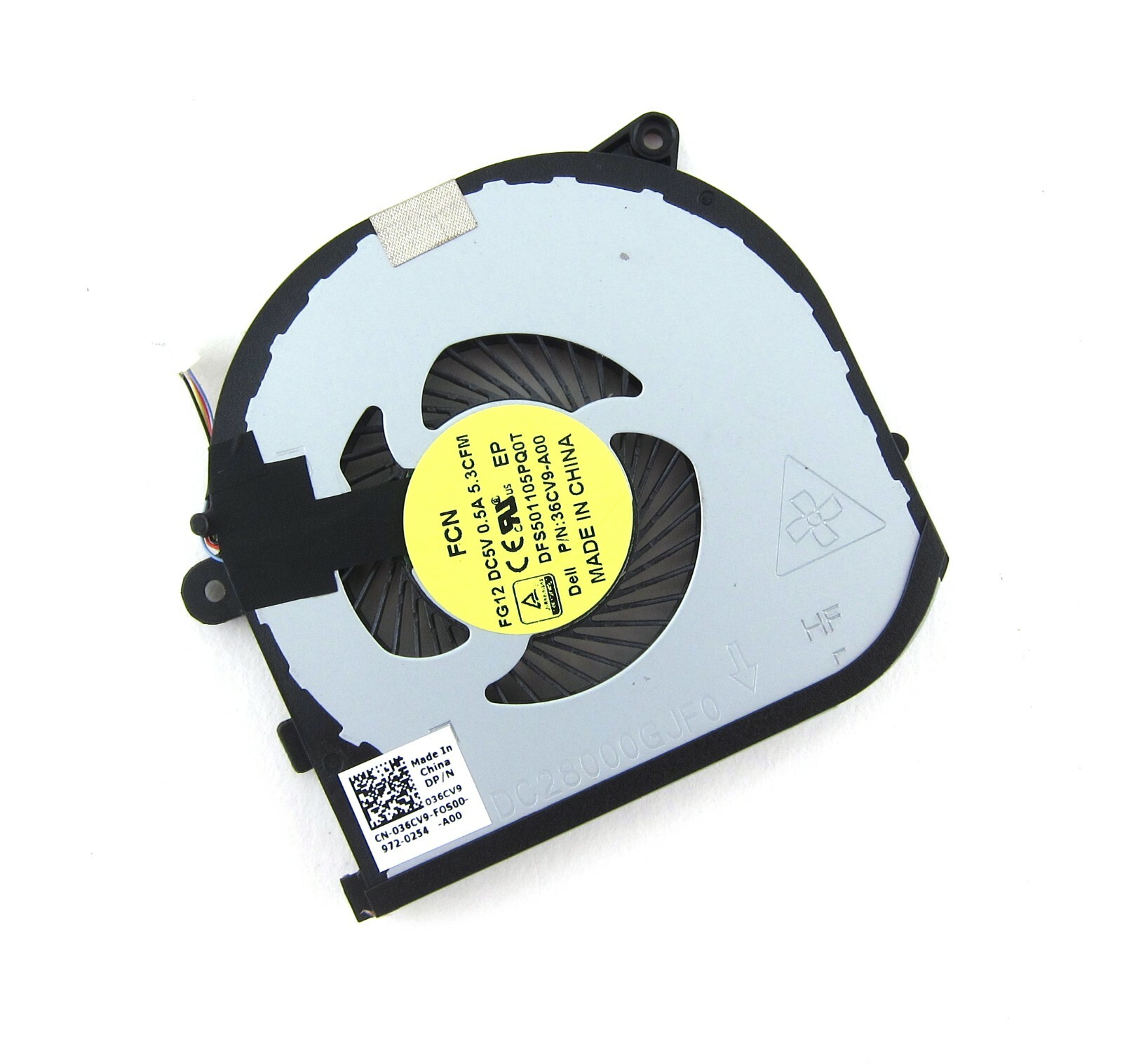 New OEM Dell Precision 15 5510 XPS 9550 Right Side Cooling Fan  - 36CV9 036CV9